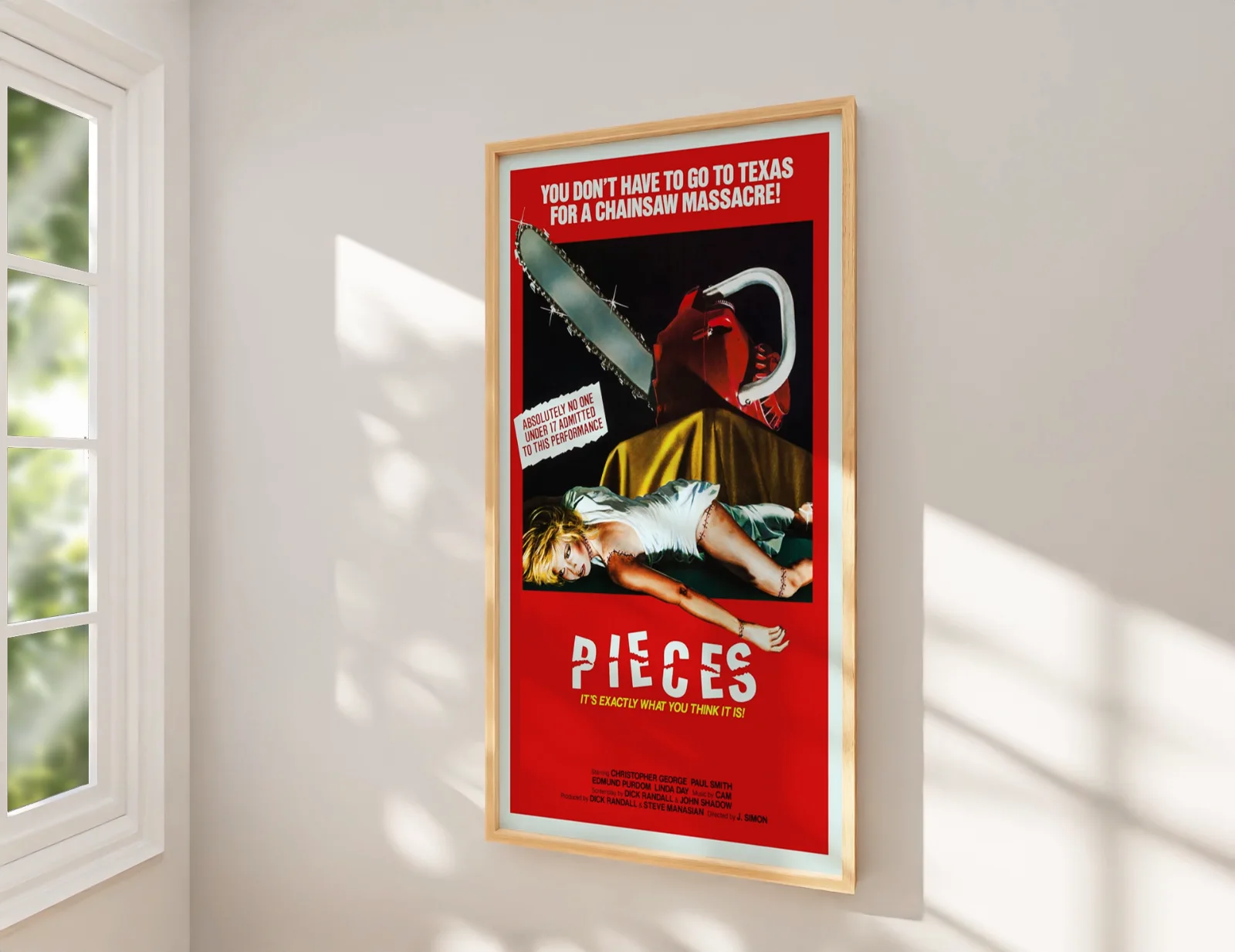 Pieces - 1982 Horror / Crime - Restored 27.2" x 41" US One Sheet Poster, изображение 2