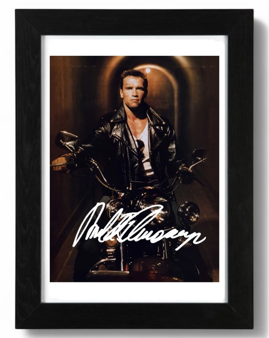 Arnold Schwarzenegger Signed autograph PHOTO Pre Print 6x4/A4/ Framed, image 3