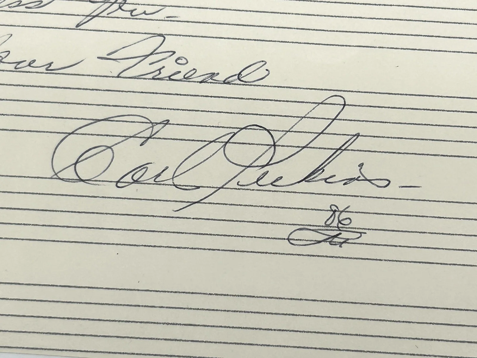 CARL PERKINS ORIGINAL SIGNED MUSIC SHEET Autograph JSA COA Rock-a-Billy Musician, image 4