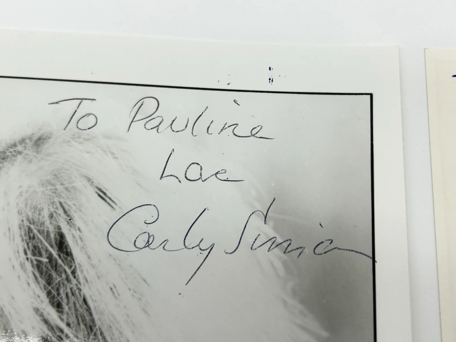 CARLY SIMON ORIGINAL SIGNED ARISTA PROMO PHOTO Autograph JSA Singer Songwriter, изображение 3