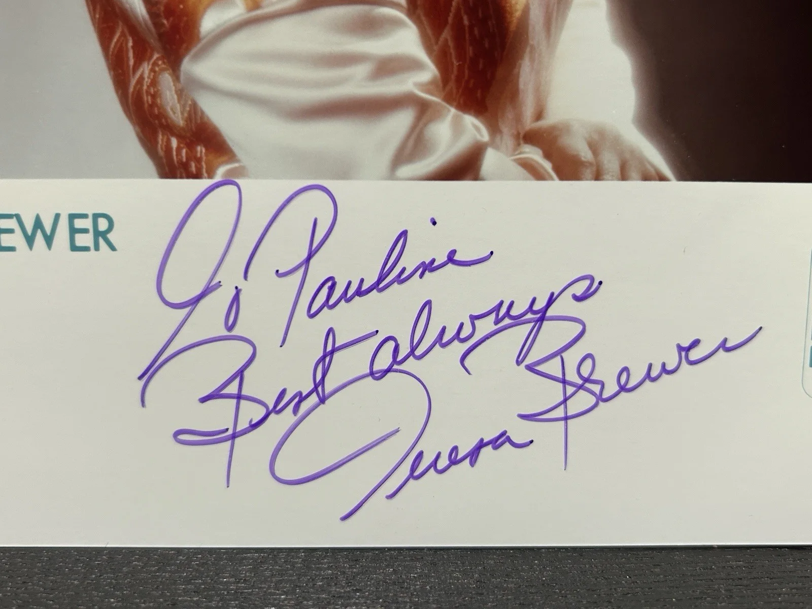 TERESA BREWER ORIGINAL SIGNED COLOR PHOTO Singer Autograph MUSIC! MUSIC! MUSIC!, изображение 2