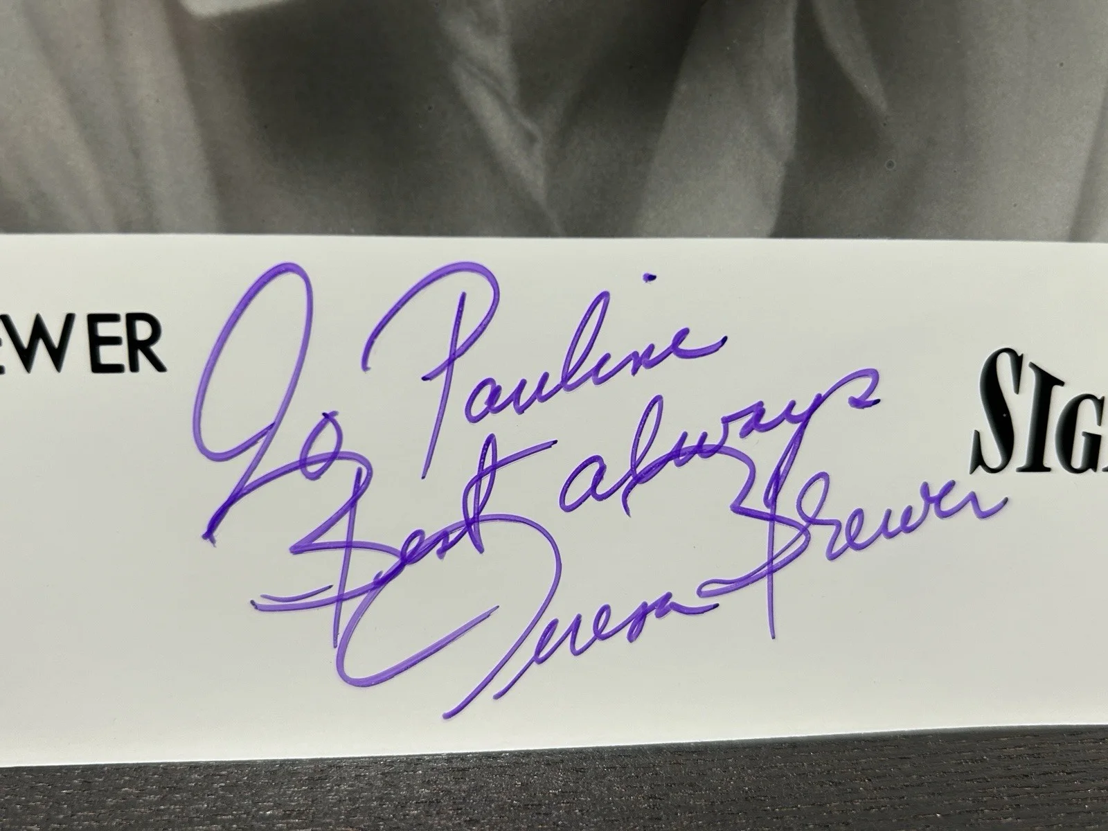 TERESA BREWER ORIGINAL HAND SIGNED PHOTO Singer Autograph Ed Sullivan Show, изображение 2