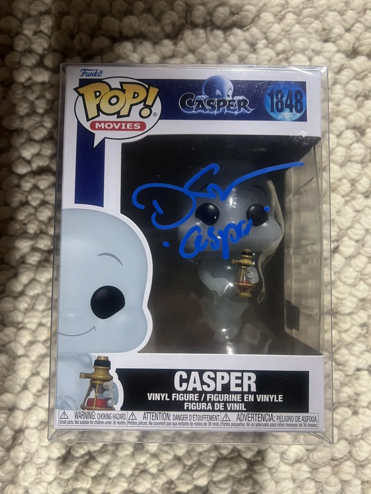Devon Sawa signed "Casper" Funko Pop! 1848 Friendly Ghost autograph COA, image 2