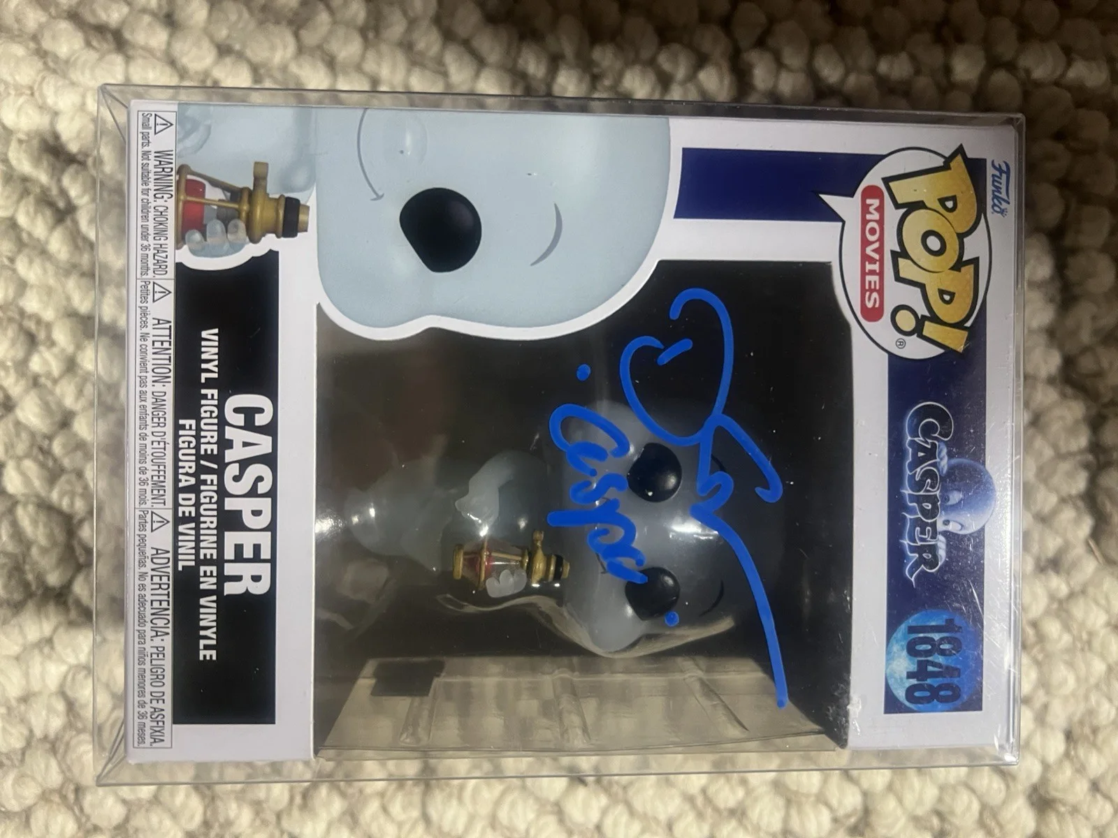 Devon Sawa signed "Casper" Funko Pop! 1848 Friendly Ghost autograph COA, image 3