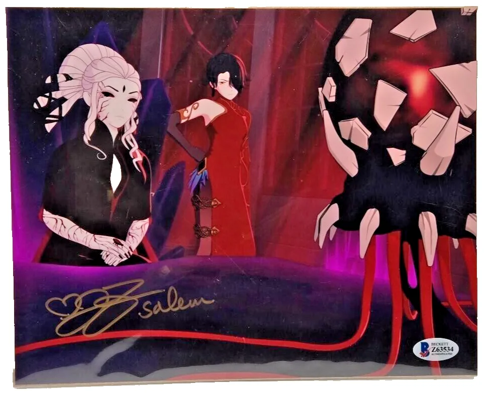 Jen Taylor — Salem Jen Taylor Signed Autograph COA Beckett 8x10 RWBY Photos