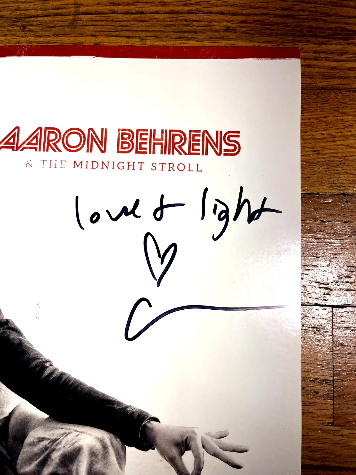 Aaron Behrens (ghostland observatory) Autographed Solo S/T 10" Vinyl, изображение 2