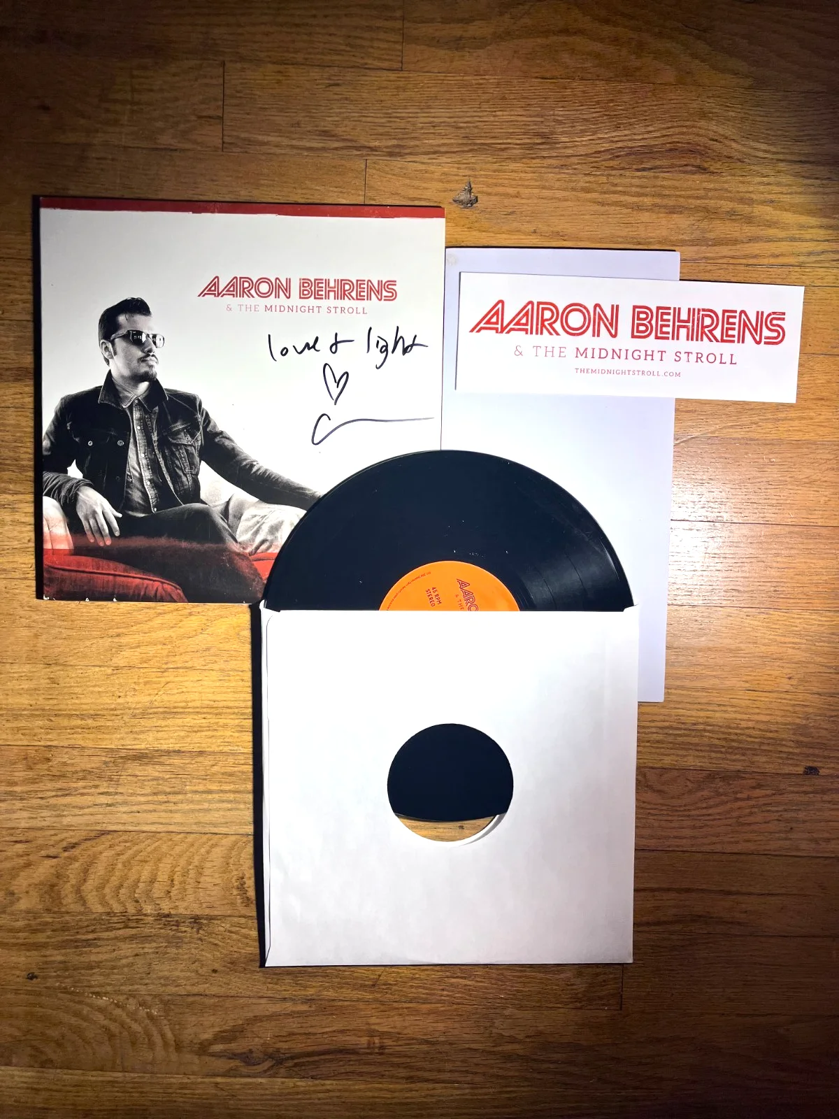 Aaron Behrens (ghostland observatory) Autographed Solo S/T 10" Vinyl, изображение 4