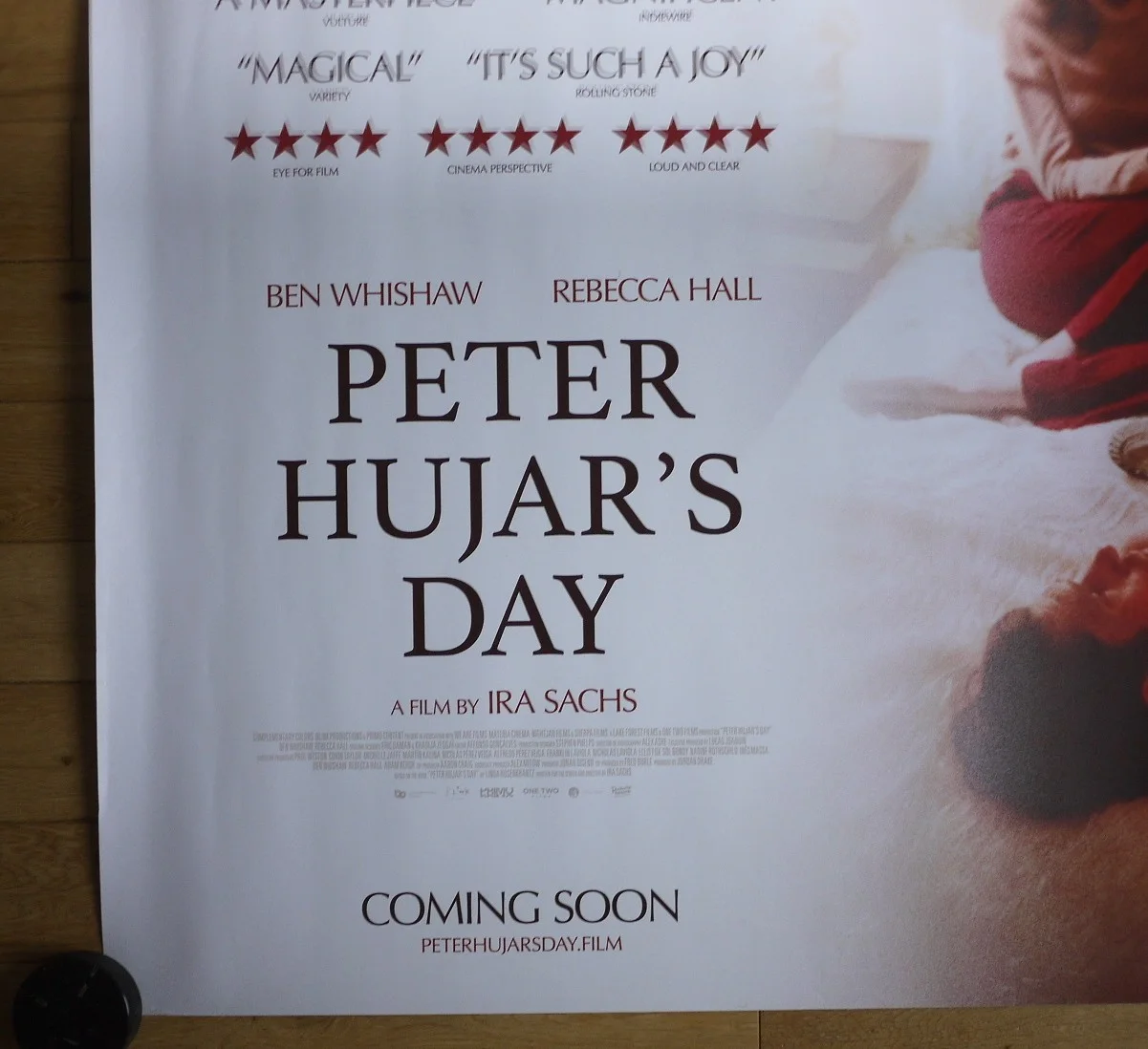 Peter Hujar’s Day UK Cinema Quad Poster Ben Whishaw Rebecca Hall Ira Sachs, изображение 2