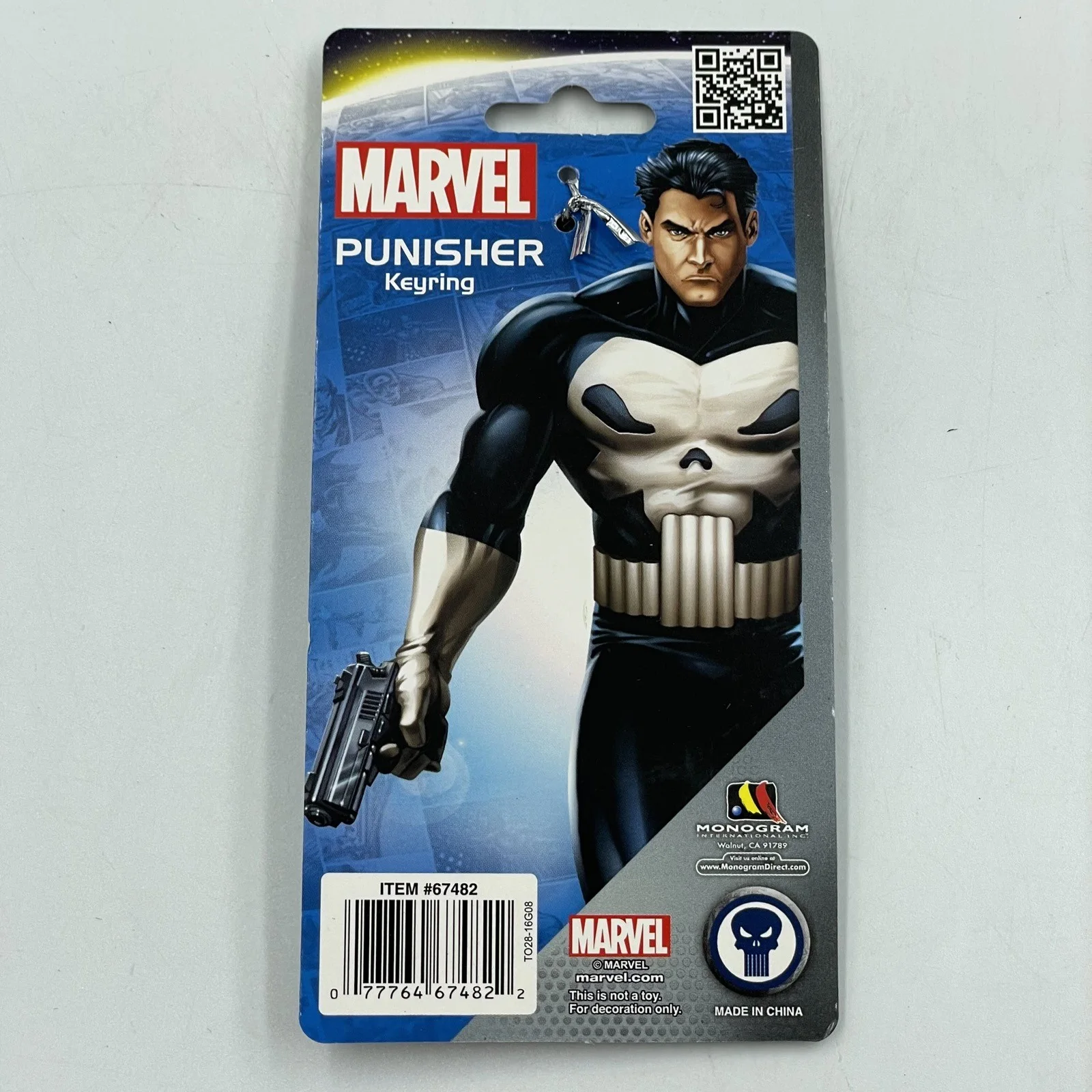 Punisher Skull Keyring • Marvel Avengers • Keychain • Officially Licensed • New, image 2