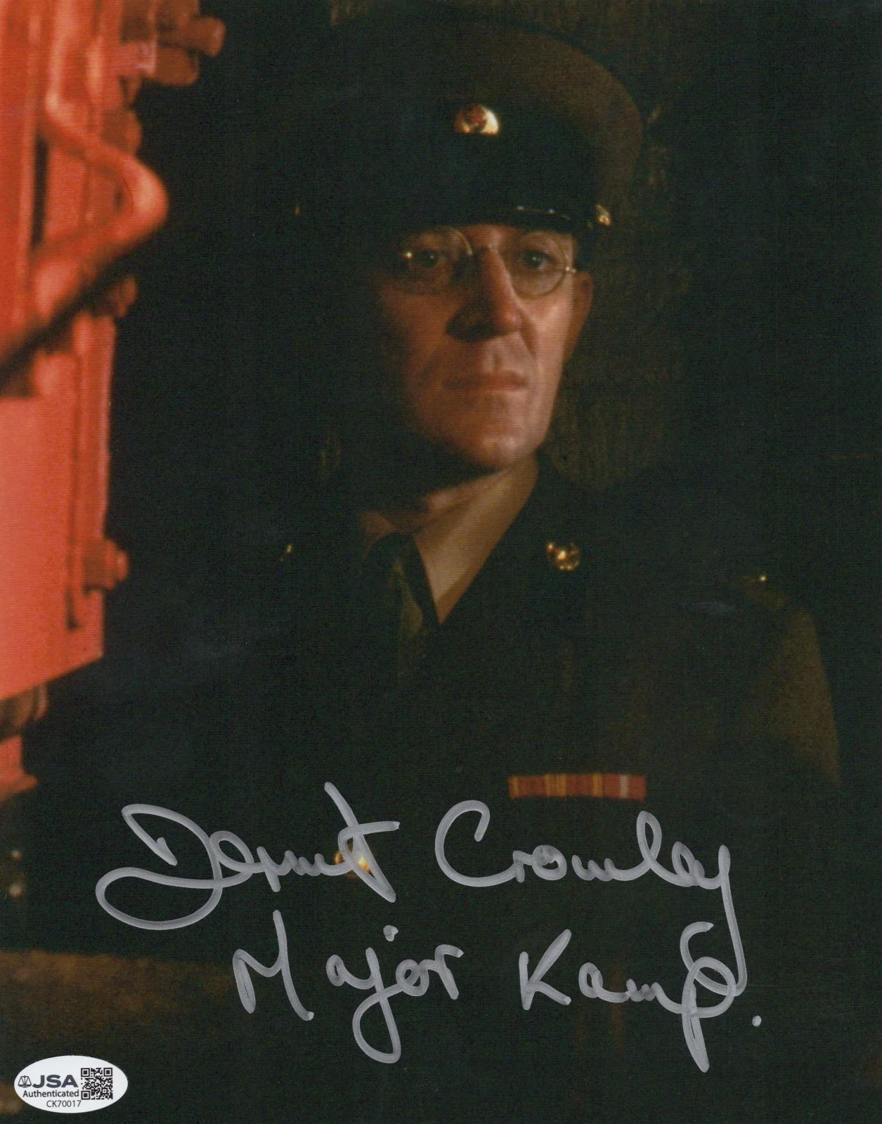 Dermot Crowley — Octopussy- Dermot Crowley, Kamp signed 8x10 photo JSA COA