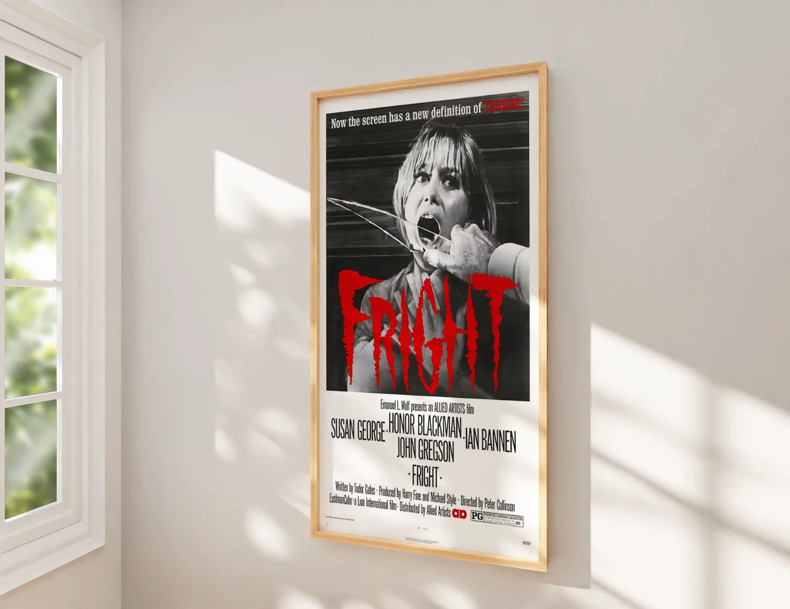 Fright - 1971 Starring Susan George - Restored 27.2" x 41" US One Sheet, изображение 2