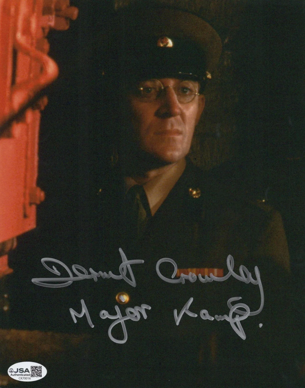 Dermot Crowley — Octopussy- Dermot Crowley, Kamp signed 8x10 photo JSA COA