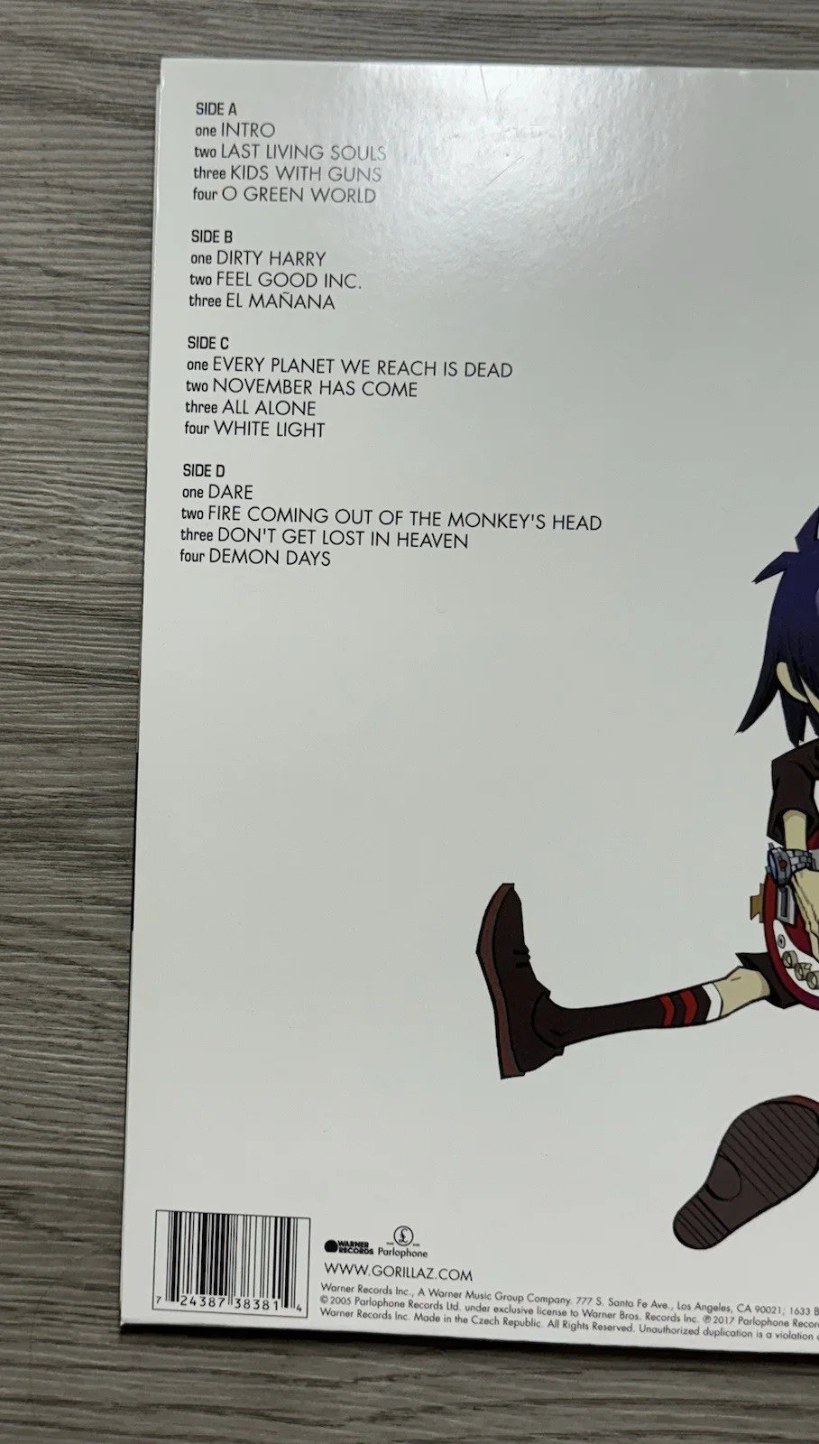 Damon Albarn & Jamie Hewlett Signed Gorillaz Vinyl Album Demon Days SWAU COA, изображение 5