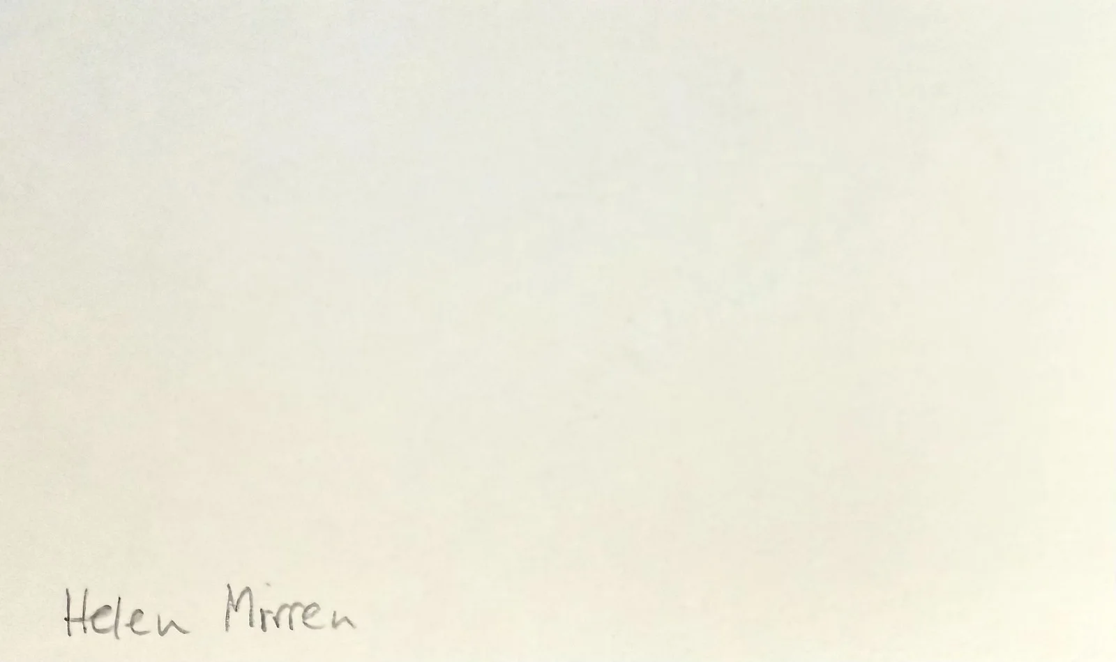 Helen Mirren — HELEN MIRREN Signed Autographed 3x5 INDEX CARD The Queen Excalibur Red MobLand, изображение 4