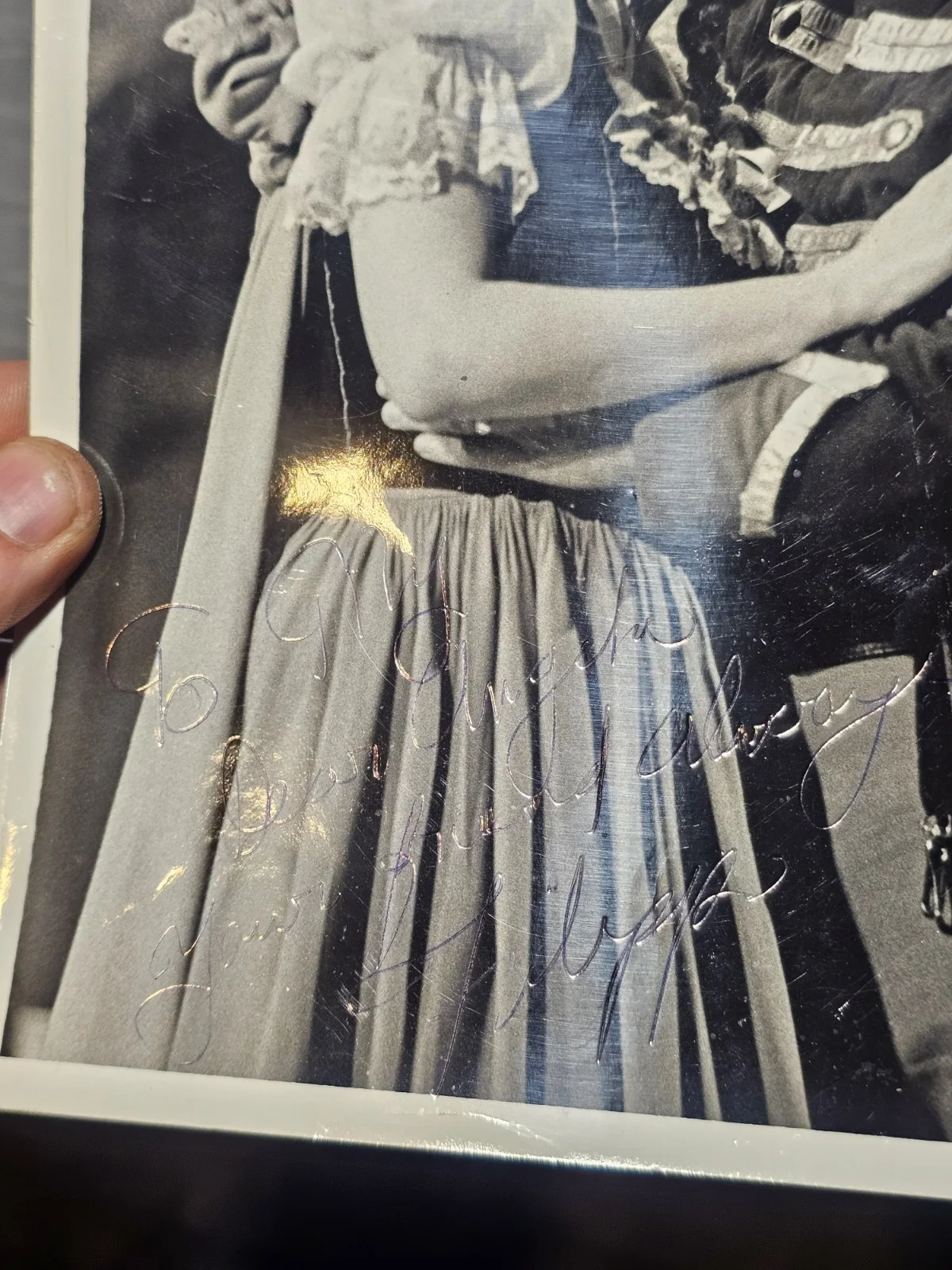Irene Jaumillot Michel Dens Signed Opera Photo Madame Bovary 1963 Paris, изображение 3