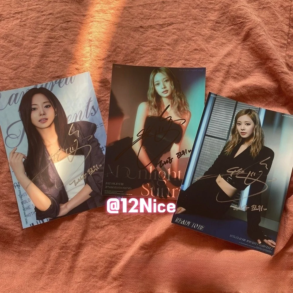 TWICE Tzuyu Autographed Signed Photo 4*6 K-POP Collectibles 202601 #Nice, image 2