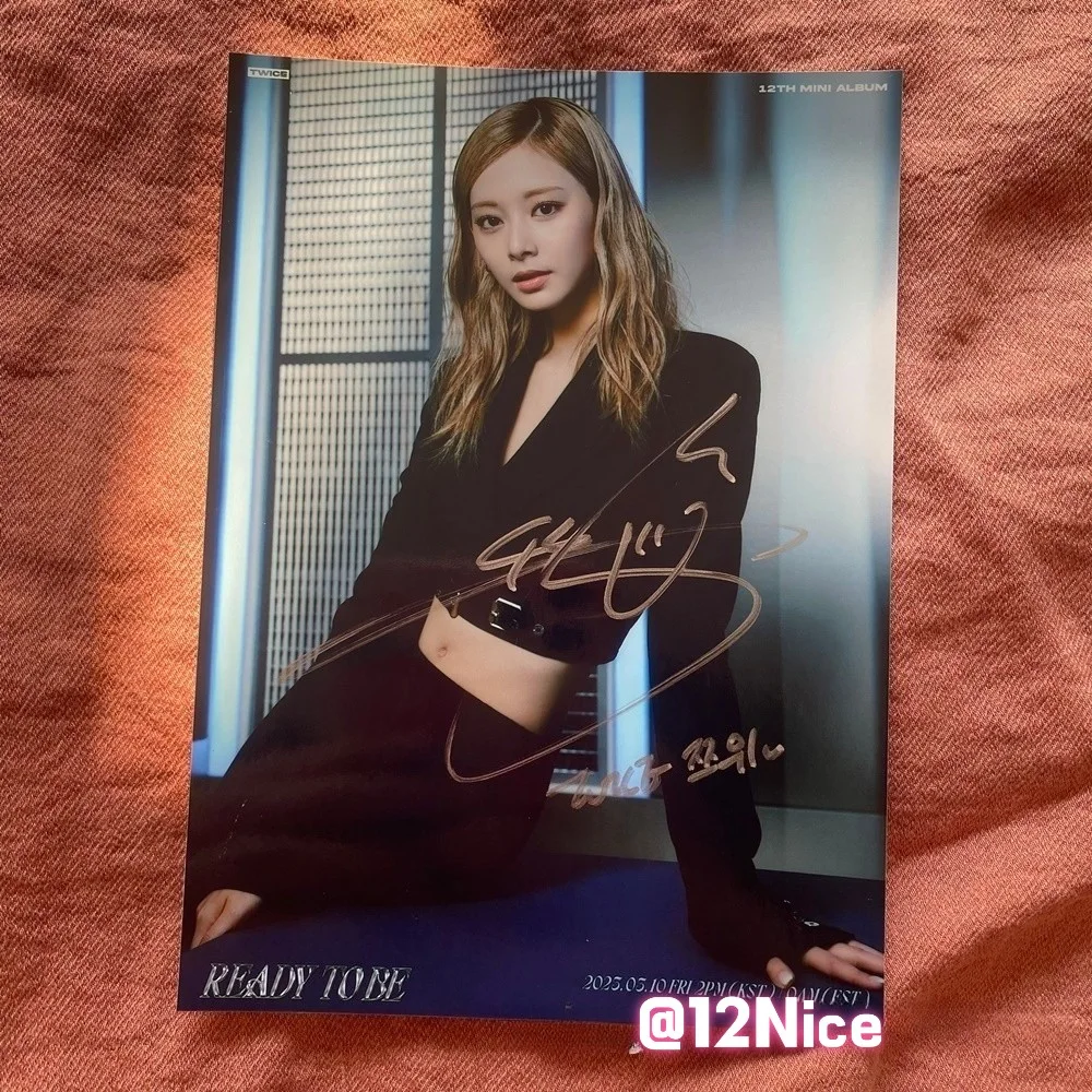 TWICE Tzuyu Autographed Signed Photo 4*6 K-POP Collectibles 202601 #Nice, image 3
