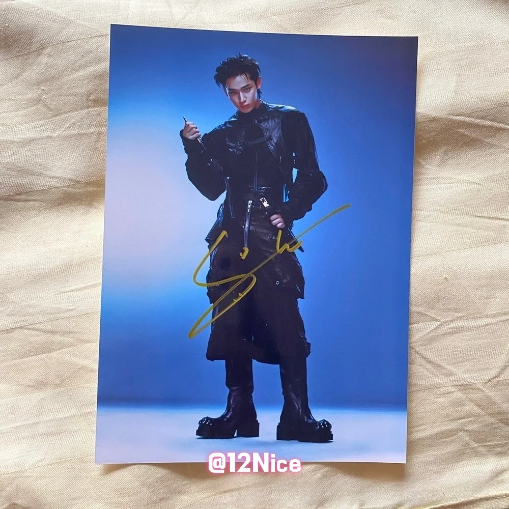 ENHYPEN Sunghoon Autographed Photo THE SIN VANISH Still Knife K-POP 4*6 2026 #Ni, изображение 3
