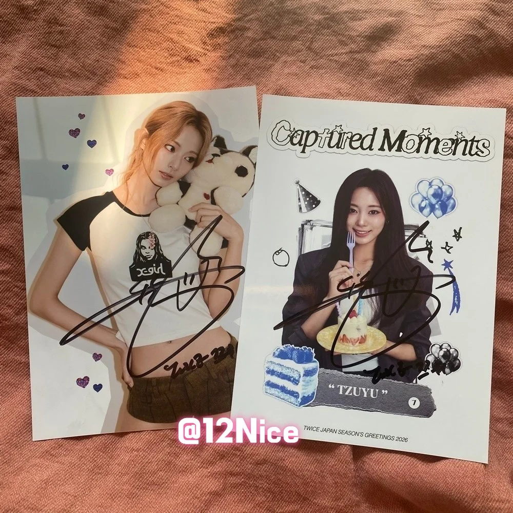 TWICE Tzuyu Autographed Signed Photo 4*6 K-POP Collectibles 202603 #Nice, изображение 2