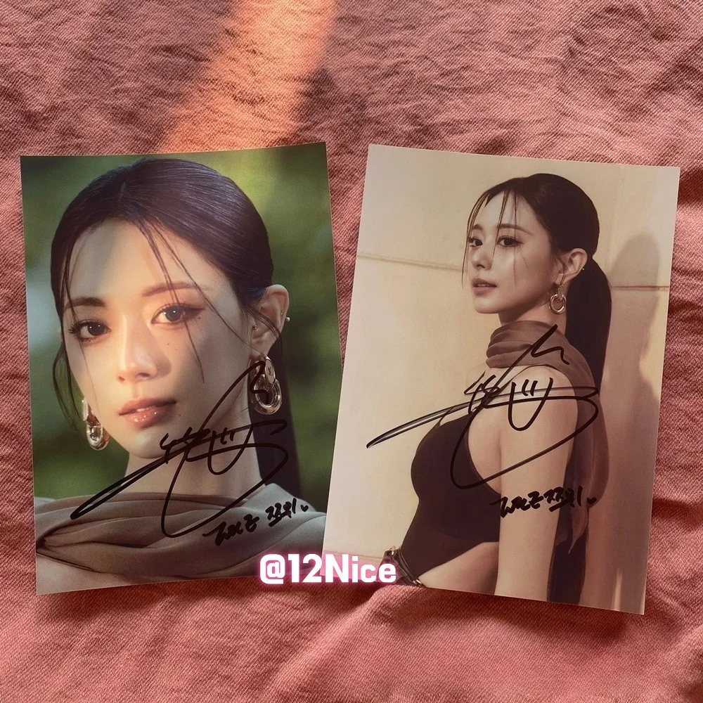 TWICE Tzuyu Autographed Signed Photo 4*6 K-POP Collectibles 202604 #Nice, изображение 2