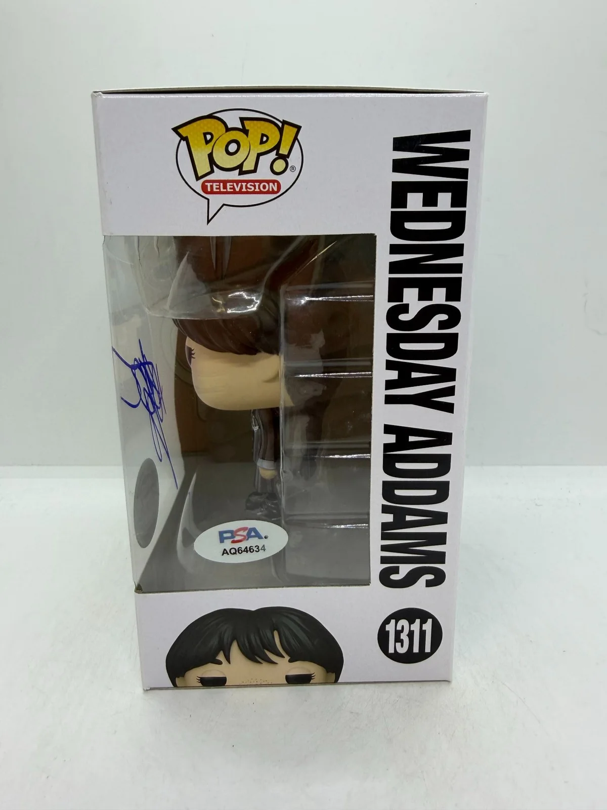 Jenna Ortega Signed Wednesday Adams Funko Netflix #1311 PSA, изображение 2