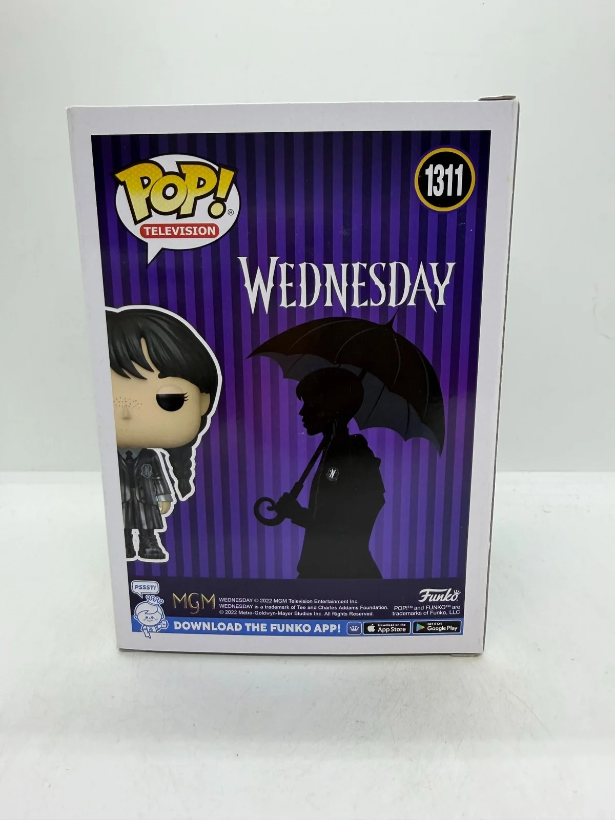 Jenna Ortega Signed Wednesday Adams Funko Netflix #1311 PSA, изображение 3