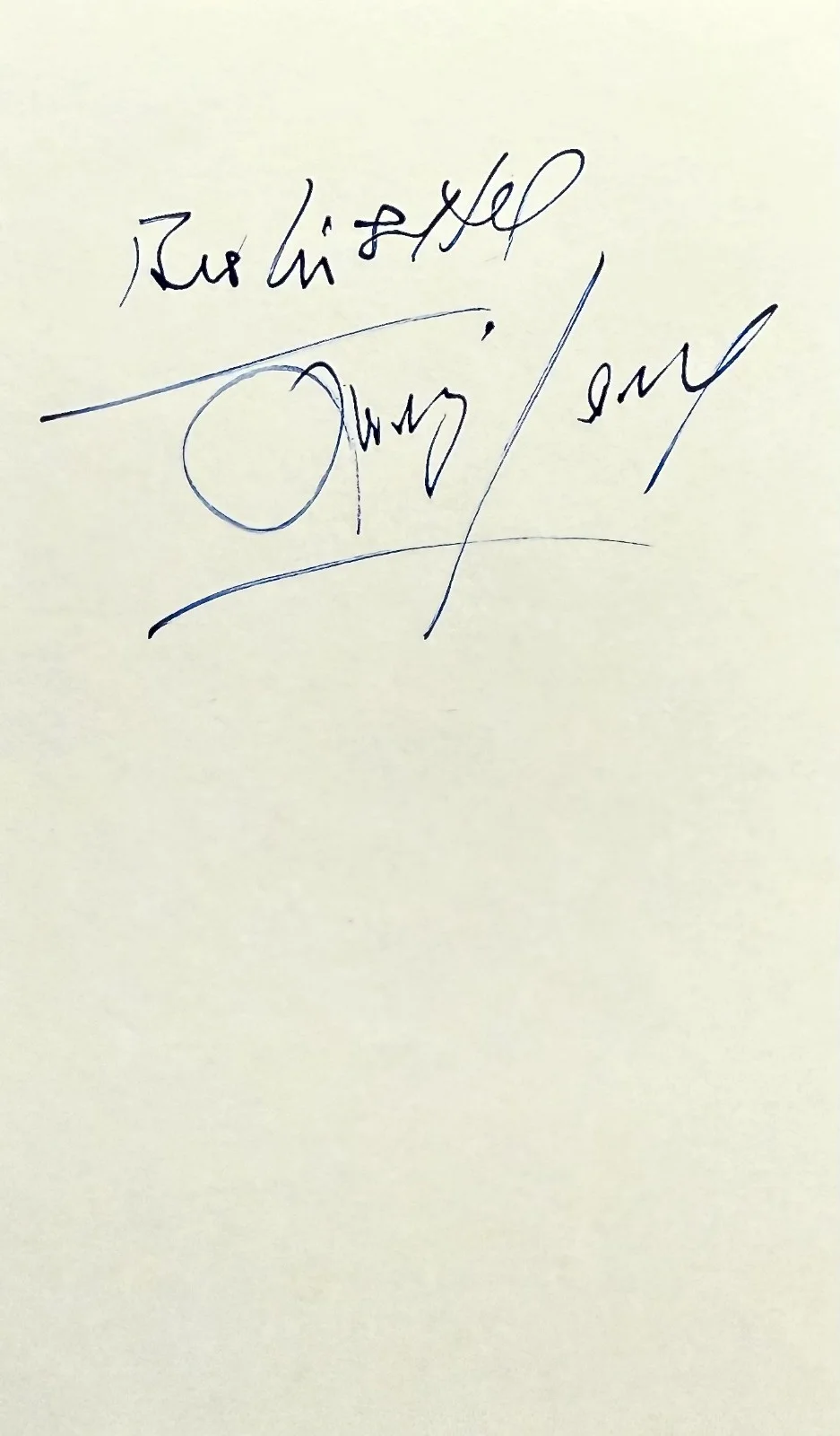 JIMMY YOUNG Signed Autographed 3x5 INDEX CARD English Singer Eternally BBC Radio, image 4