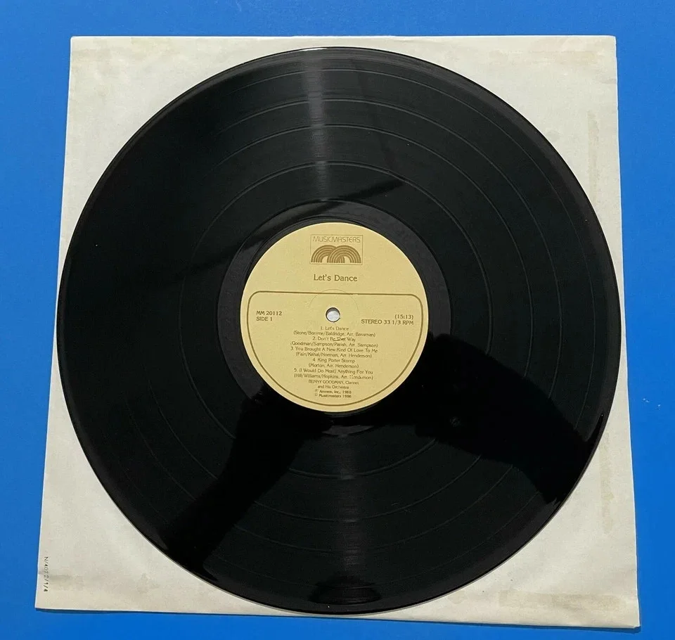 1986 Benny Goodman Signed Autographed Let's Dance LP Album Vinyl, image 4