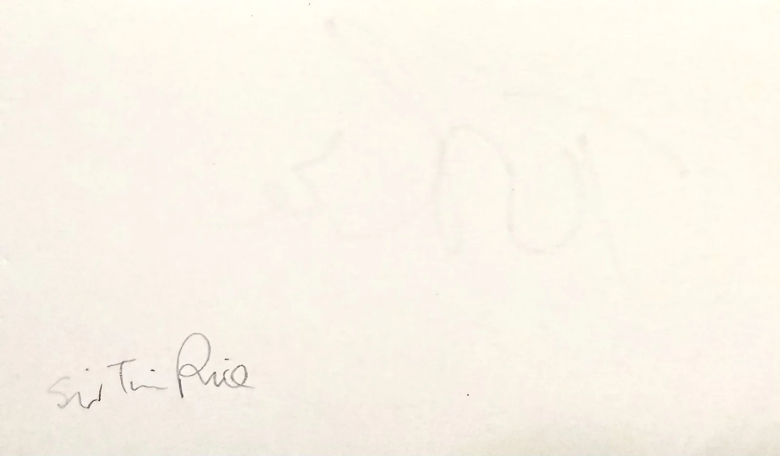 TIM RICE Signed Autographed 3x5 INDEX CARD Jesus Christ Superstar Suzi Q EVITA, изображение 2