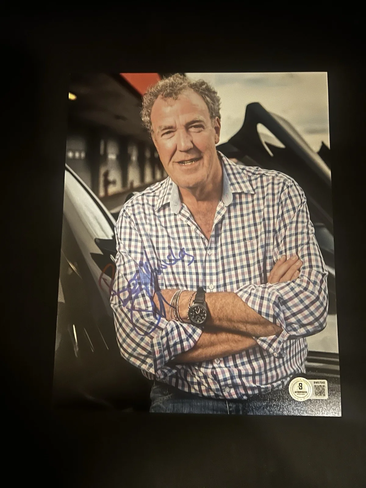 Jeremy Clarkson — Jeremy Clarkson autographed signed BBC Top Gear 8x10 photo Beckett BAS coa