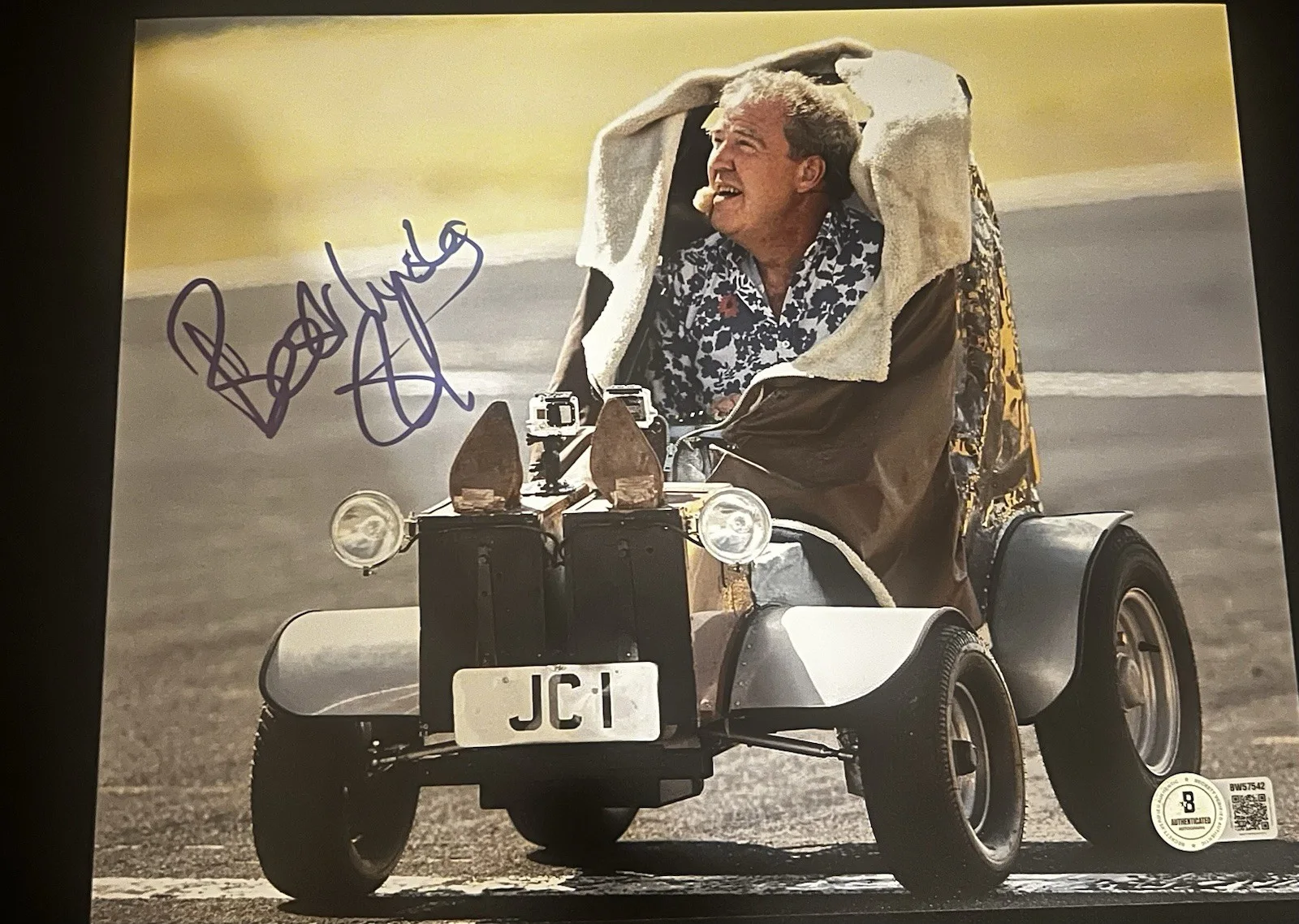 Jeremy Clarkson — Jeremy Clarkson autographed signed BBC Top Gear 8x10 photo Beckett BAS coa