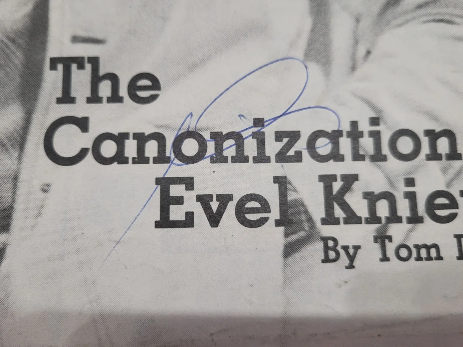 Evil Knievel — Vntg 1974 Ohio Pop Culture Zine EXIT - Evil Knievel Auto? Bad Co Pink Flamingos, изображение 2