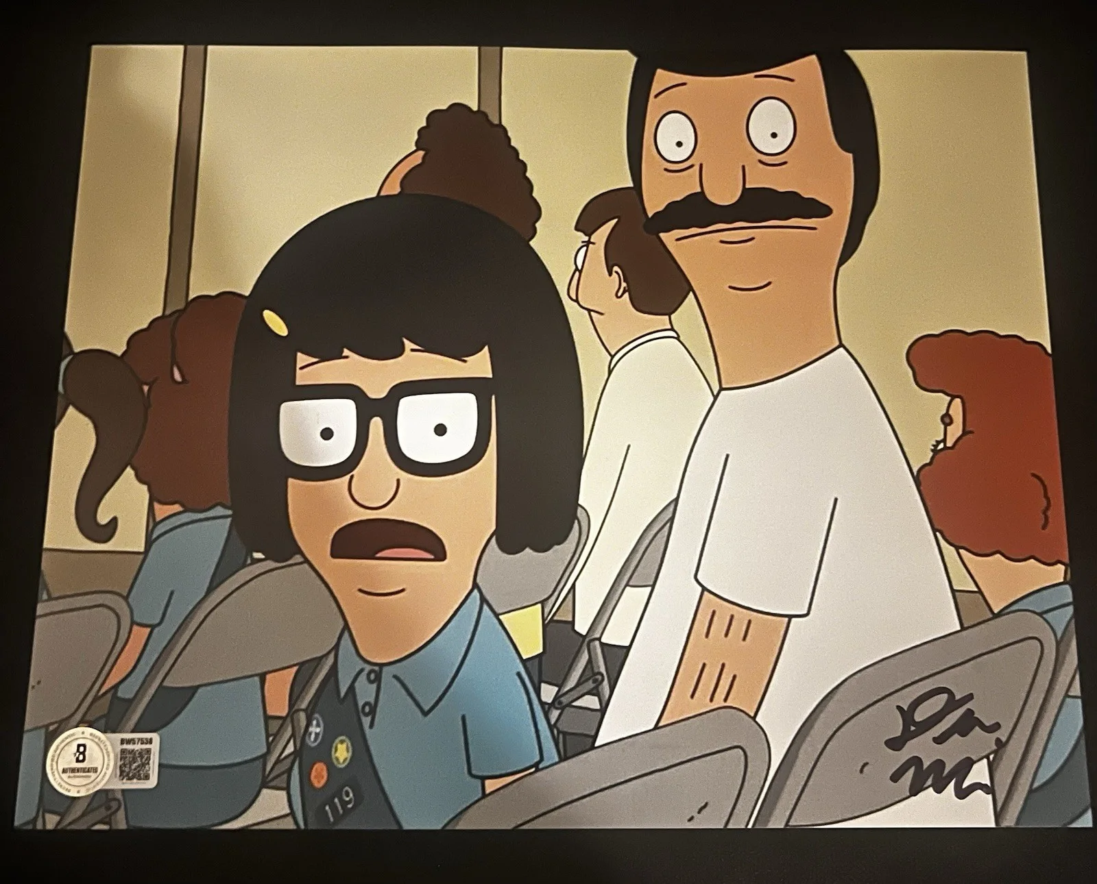 H. Jon Benjamin — Dan Mintz Bobs Burgers signed 8x10 photo Beckett Bas