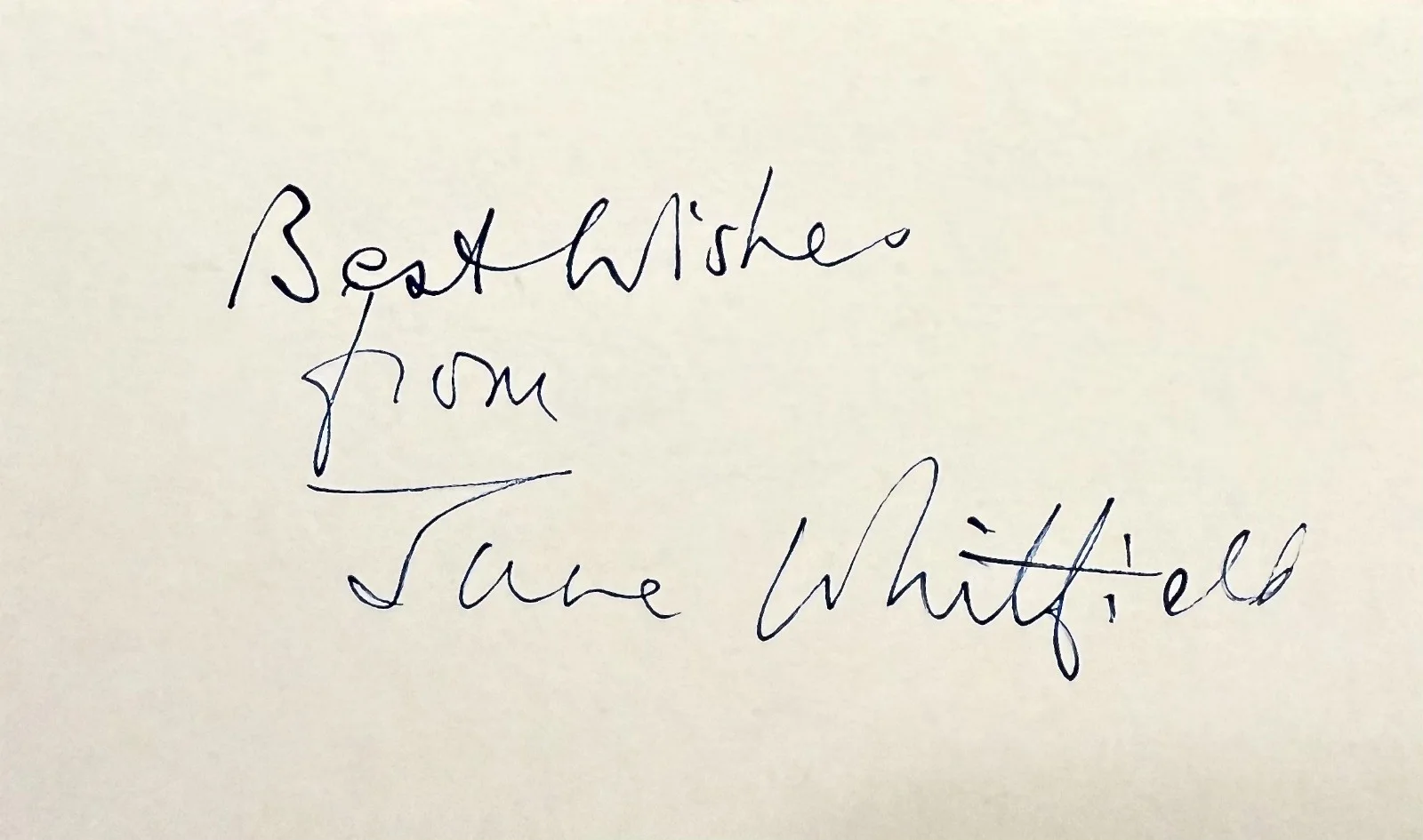 June Whitfield — JUNE WHITFIELD Signed Autographed 3x 5 INDEX CARD Carry On Girls Terry and June, изображение 3