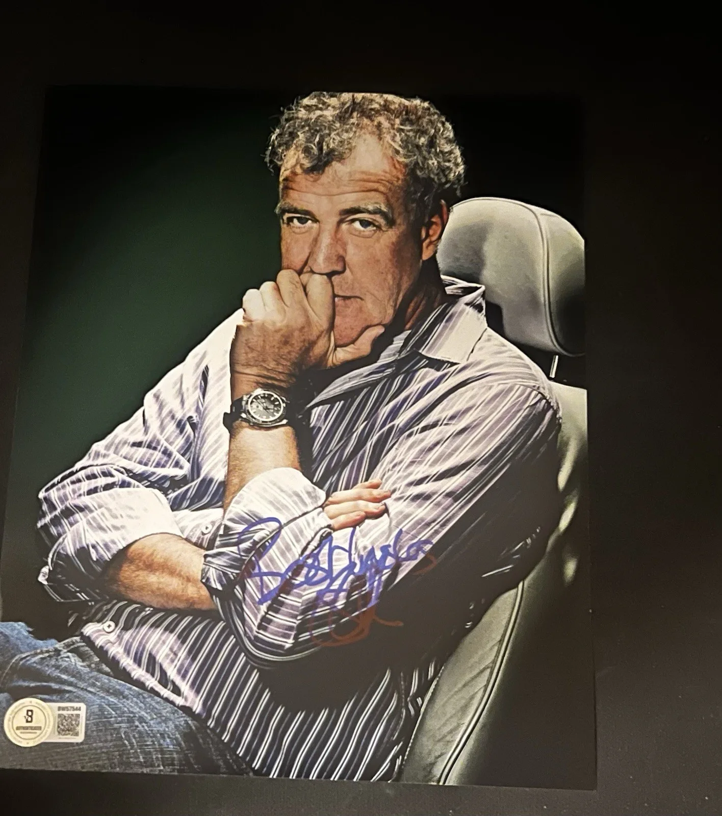 Jeremy Clarkson — Jeremy Clarkson autographed signed BBC Top Gear 8x10 photo Beckett BAS coa