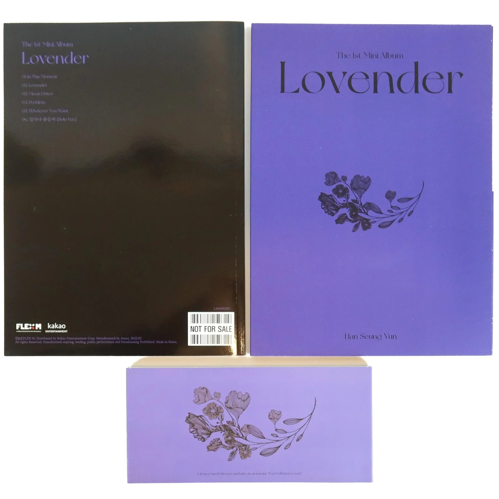 Han Seung Yun - Lovender 1st Mini Album Signed Promo CD Lunafly D82, изображение 4