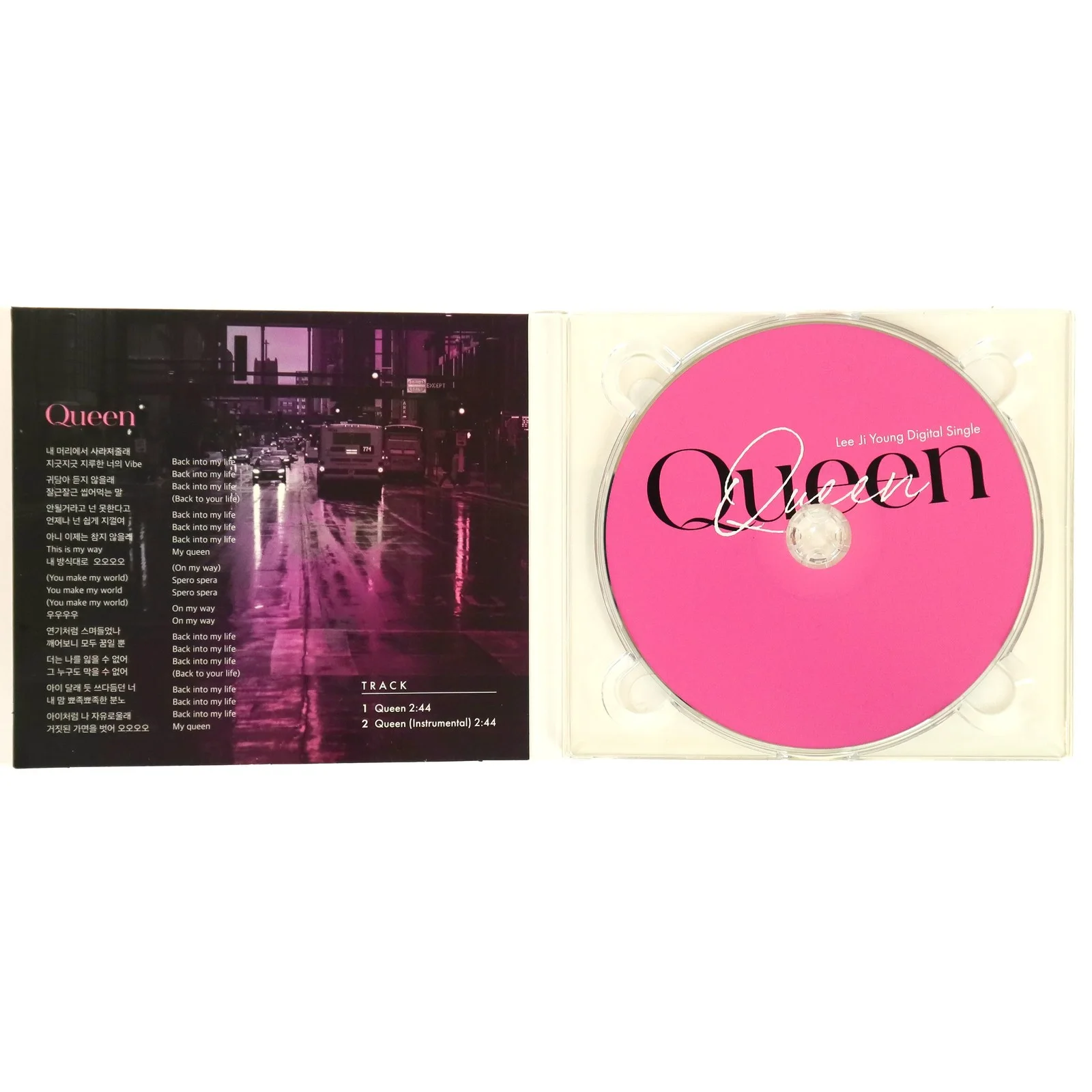Lee Ji Young - Queen Digital Single Album Signed Promo CD 2022 Big Mama Jiyoung, изображение 3