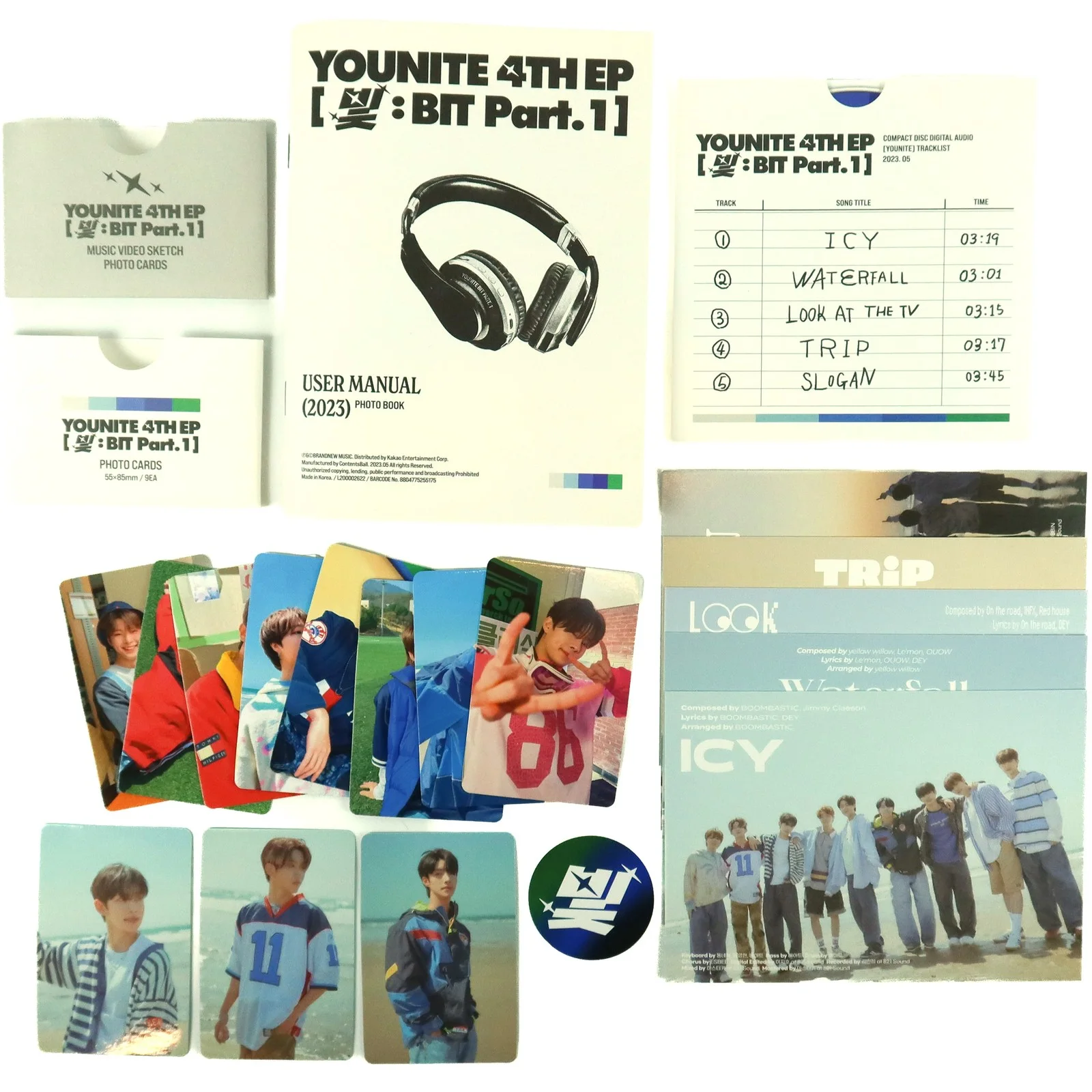 Younite - BIT Part. 1 [Tomorrow Ver.] 4th Mini Album Signed Promo CD 2023, изображение 2