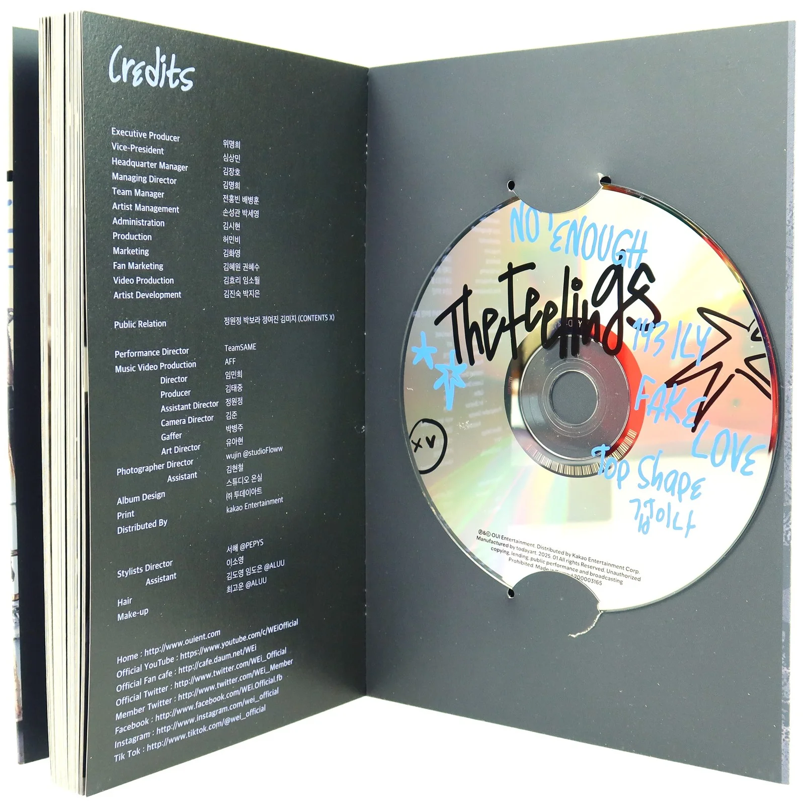 WEi - The Feelings [Turmoil Ver.] 7th Mini Album Signed CD Promo 2025, изображение 5