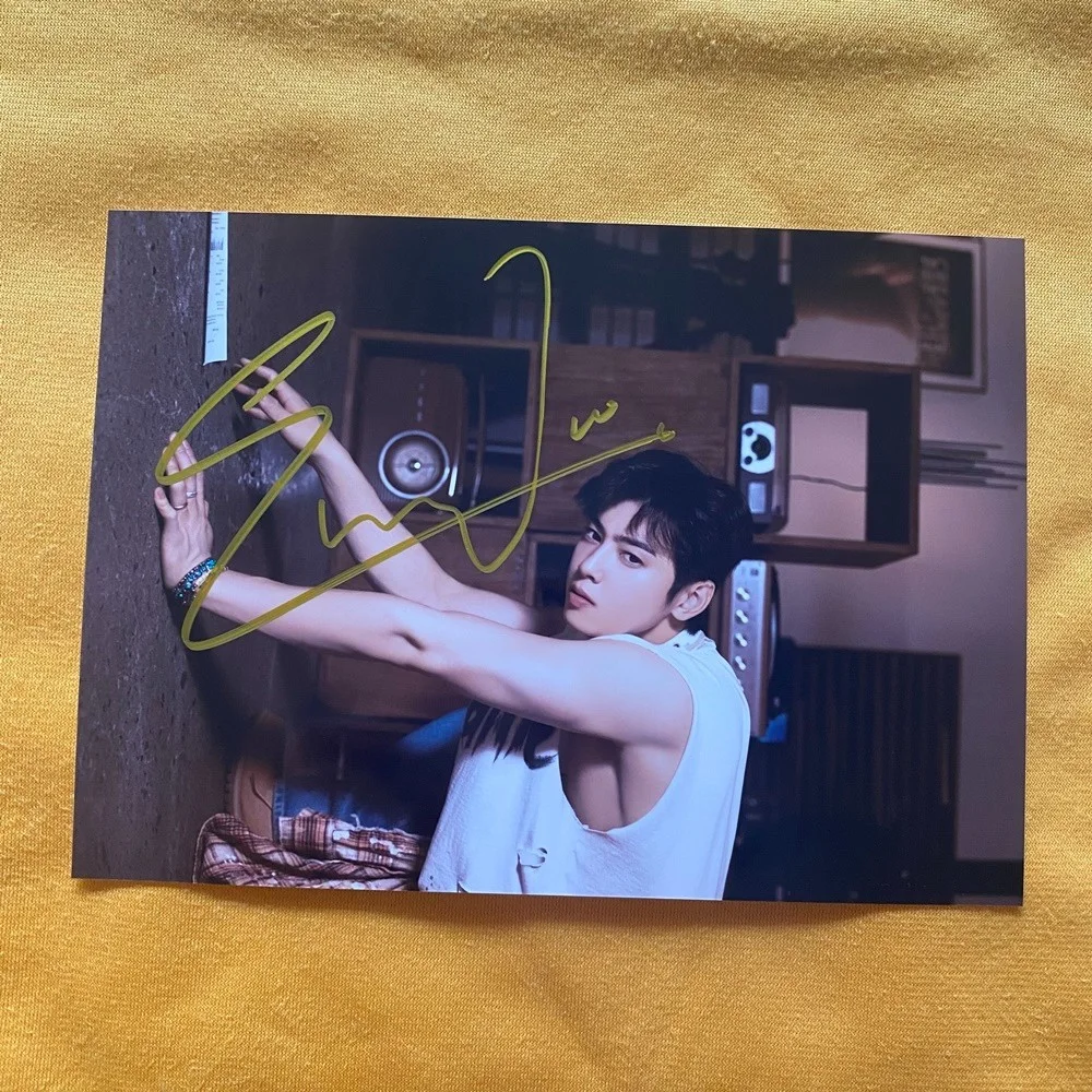 ASTRO Cha EunWoo Autographed Photo ELSE 5*7 Autographs K-POP Collectibles 202601, image 3
