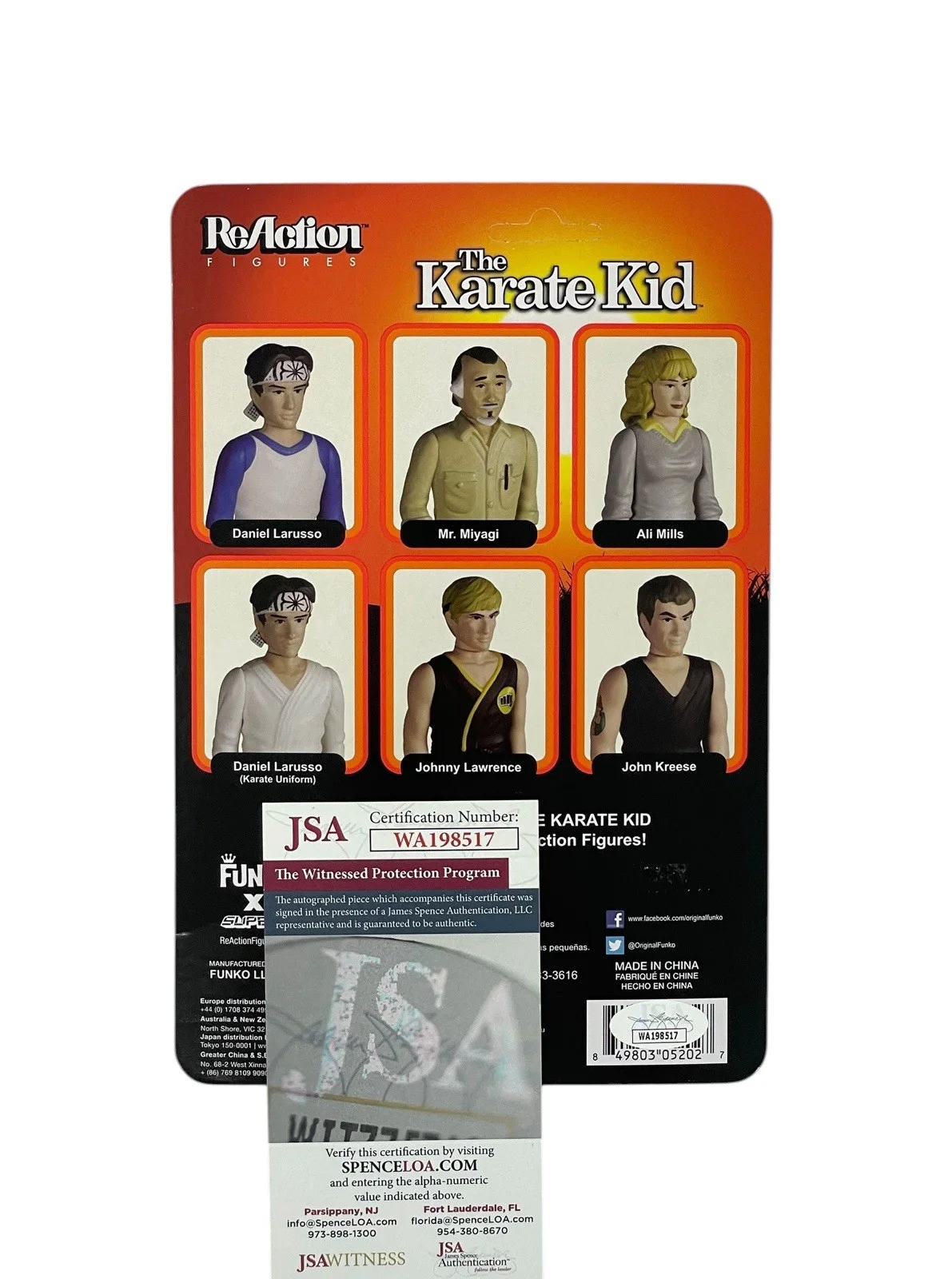 Ralph Macchio — Karate Kid Ralph Macchio Autographed Daniel LaRusso Action Figure Cobra Kai JSA, image 2