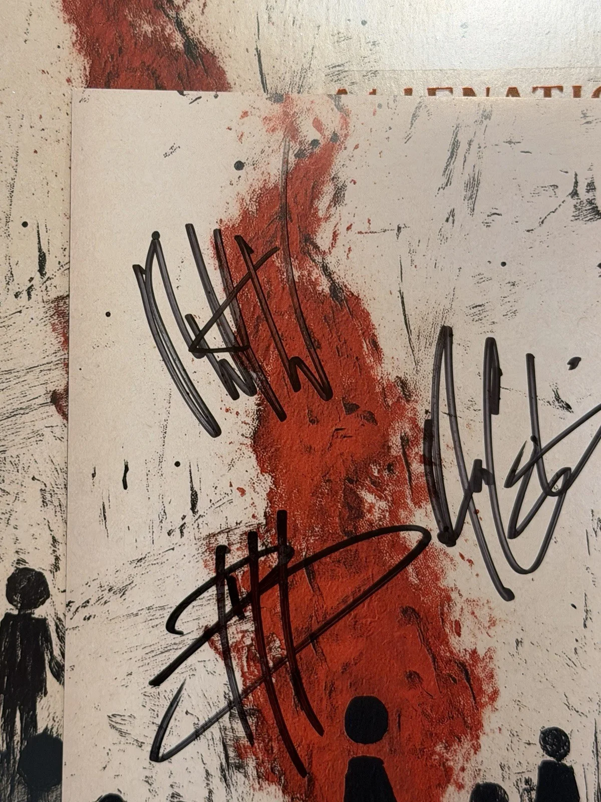 Three Days Grace AlienNation Band Signed Vinyl Exclusive 2025 AUTOGRAPH #1, image 3