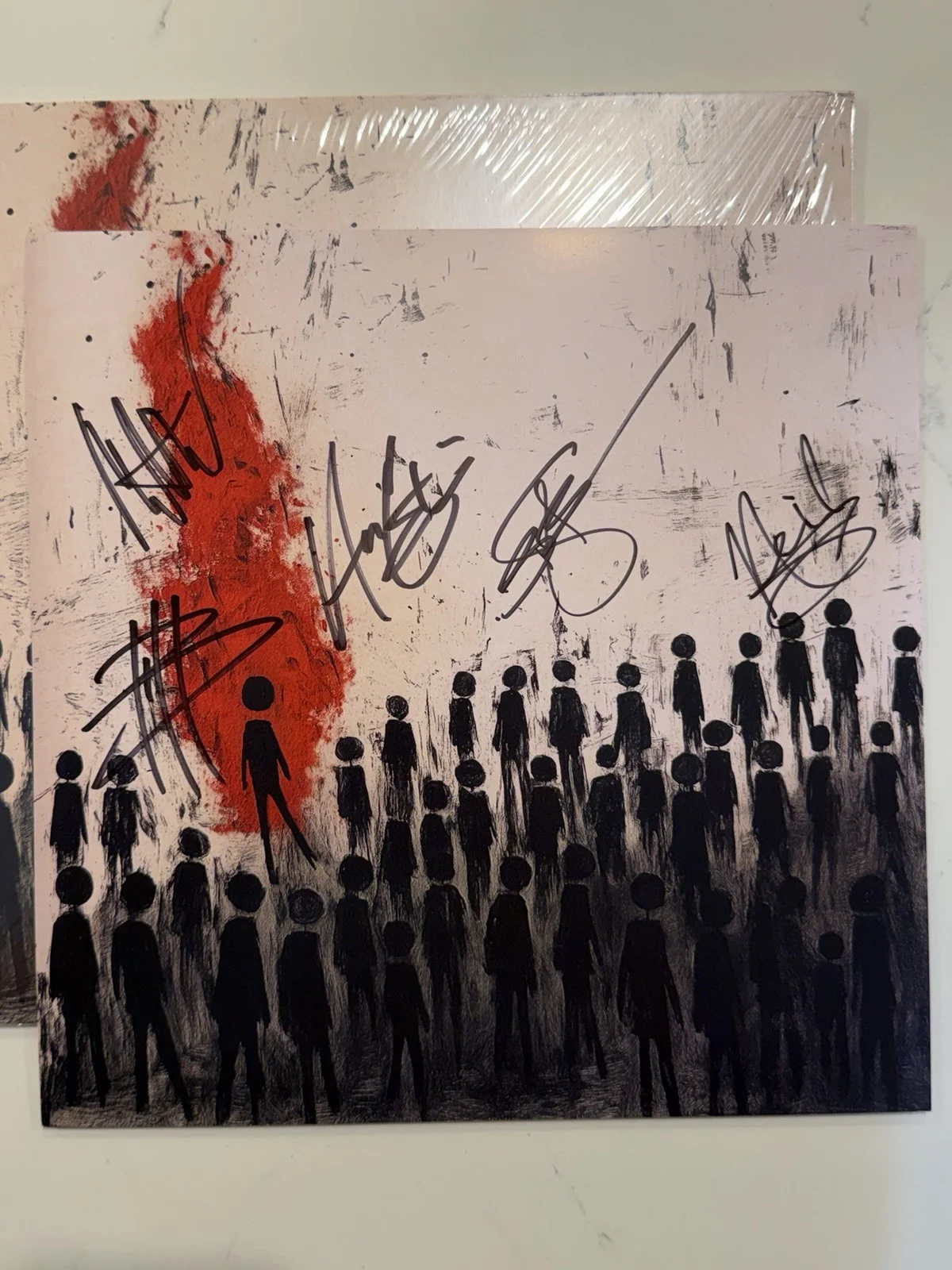 Three Days Grace AlienNation Band Signed Vinyl Exclusive 2025 AUTOGRAPH #5, image 2