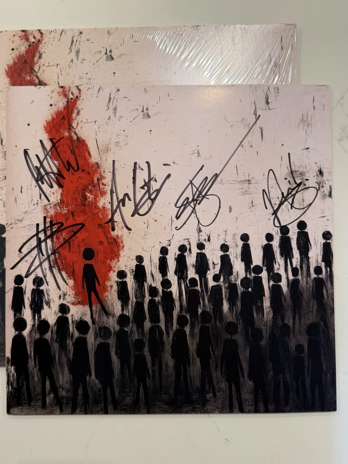 Three Days Grace AlienNation Band Signed Vinyl Exclusive 2025 AUTOGRAPH #4, image 2