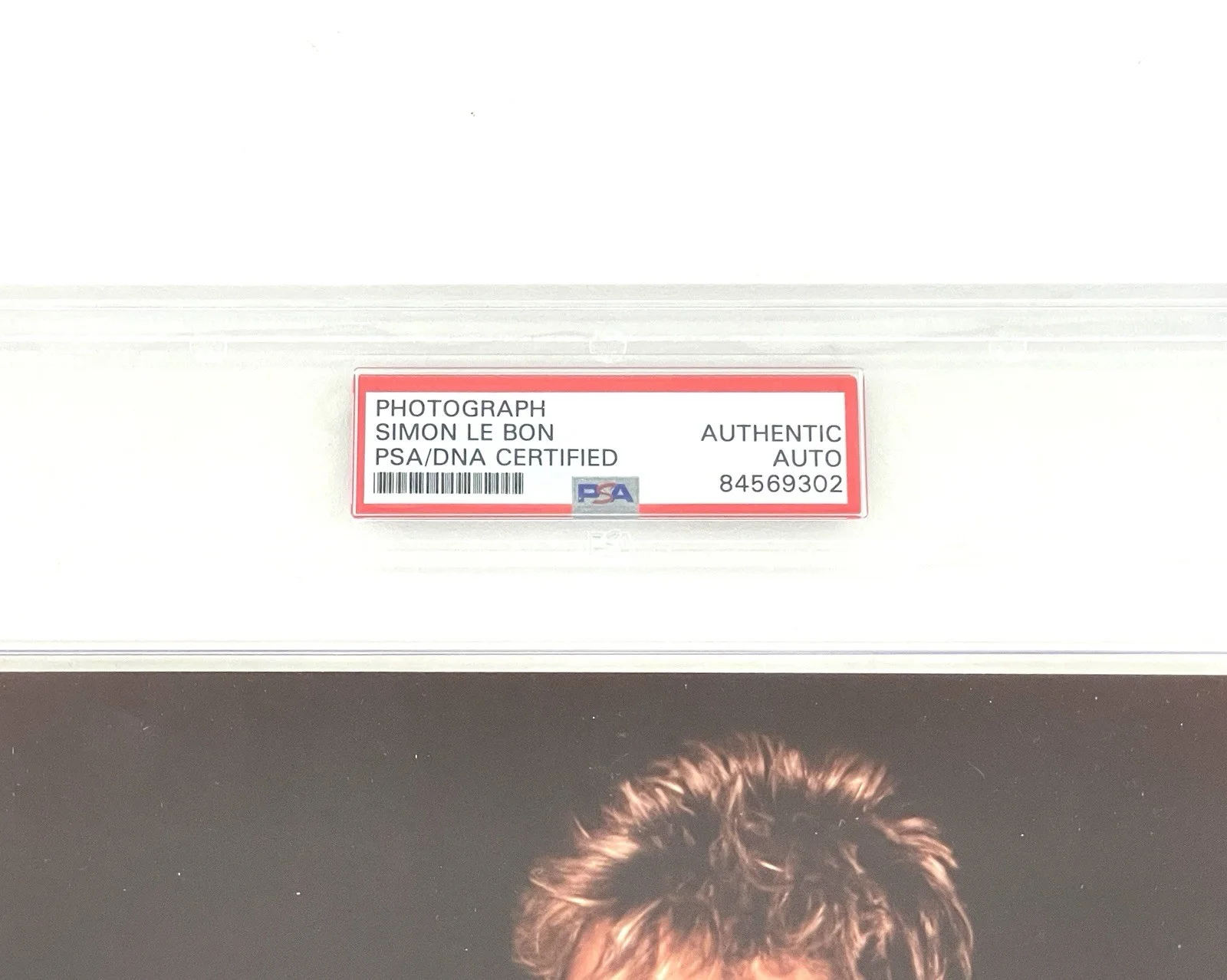 Duran Duran Rare Simon Le Bon Signed Encapsulated 8x10 Photo PSA DNA Certified, изображение 2