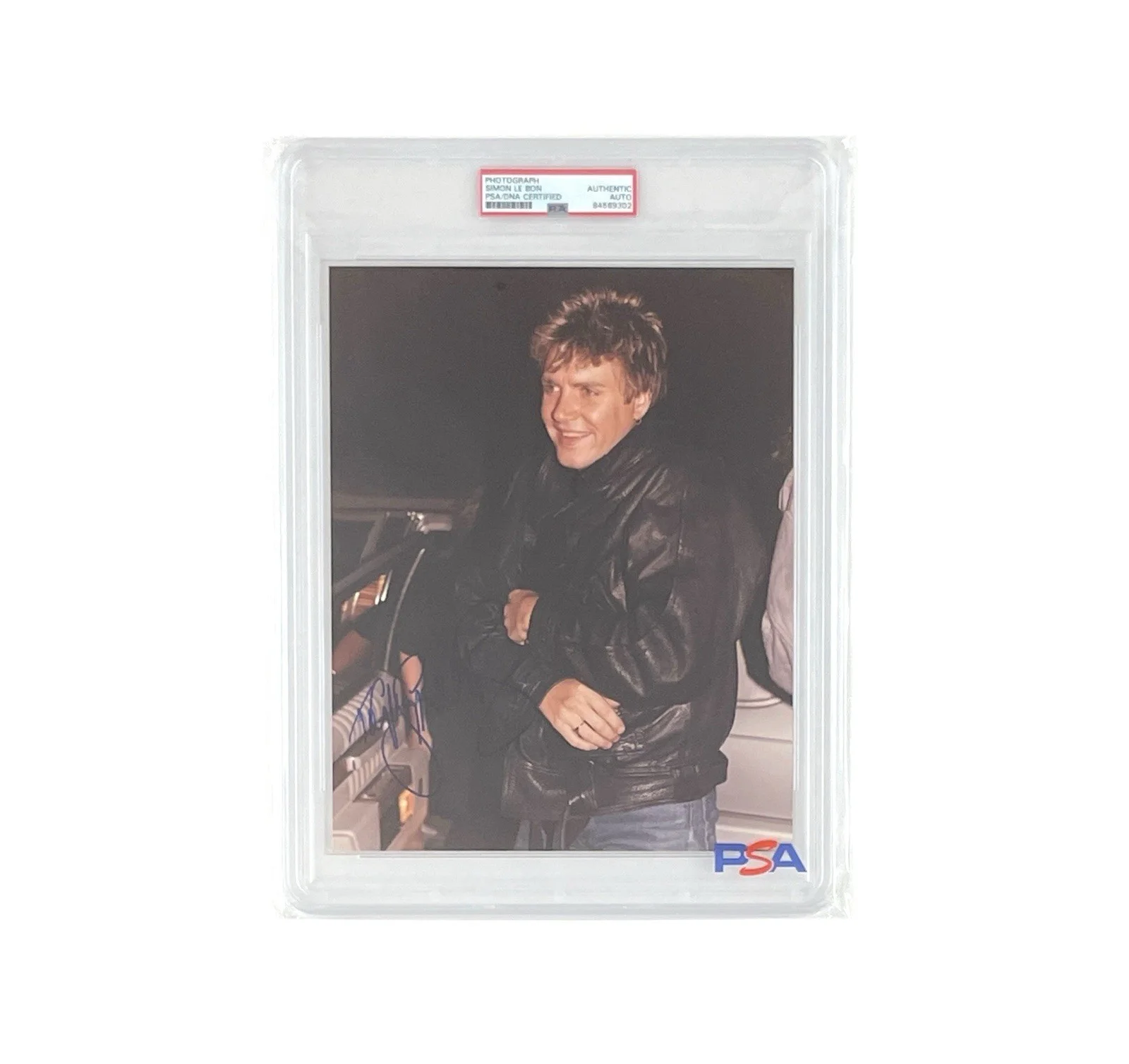 Duran Duran Rare Simon Le Bon Signed Encapsulated 8x10 Photo PSA DNA Certified, изображение 5