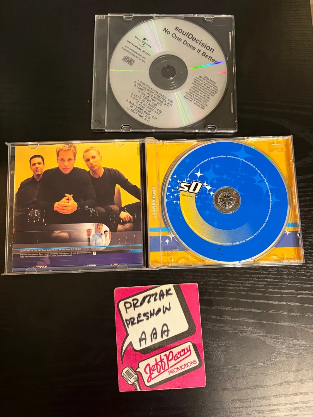 souLDecision FULLY AUTOGRAPHED CD + Promo Release disc + AAA press pass • 2000, image 3