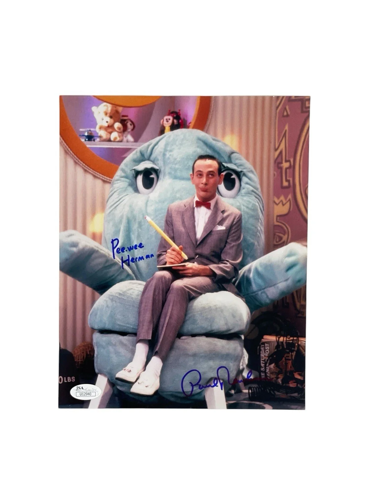 Paul Reubens — Pee Wee Herman Autographed 8x10 Photo Paul Reubens Pee-Wee’s Playhouse Signed, изображение 2