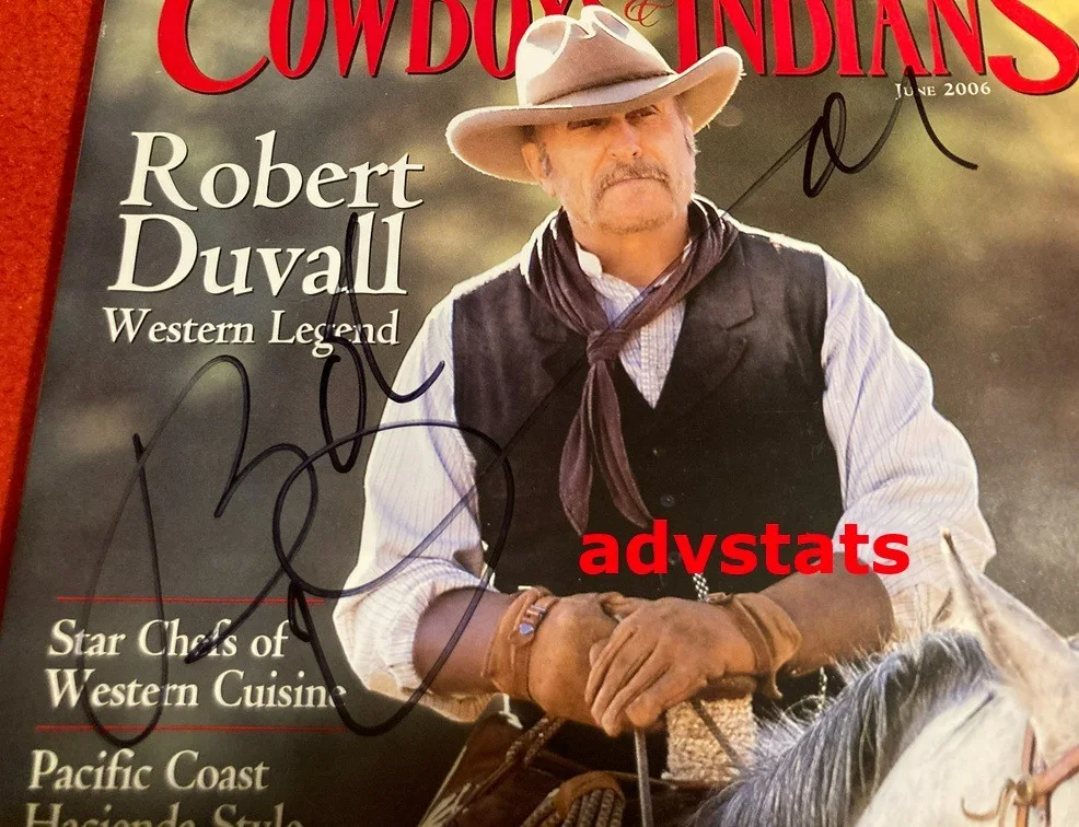 JSA authentic autograph actor ROBERT DUVALL signed Cowboys & Indians magazine nm, изображение 2