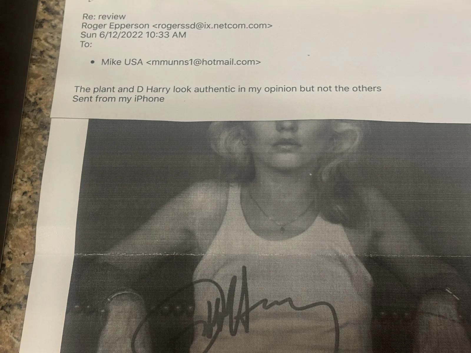 * DEBBIE HARRY / Blondie * sexy gorgeous signed 8X10" photo / Epperson approved, изображение 2